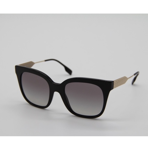 NEW BE4328 3001/11 WOMEN’S SUNGLASSES BURBERRY B 4328 BLACK EYEWEAR BURBERRY - Picture 5 of 13